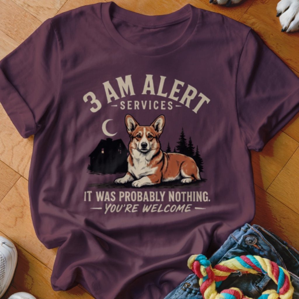 3 AM Alert Services Corgi Shirt - The Pawsitive Initiative