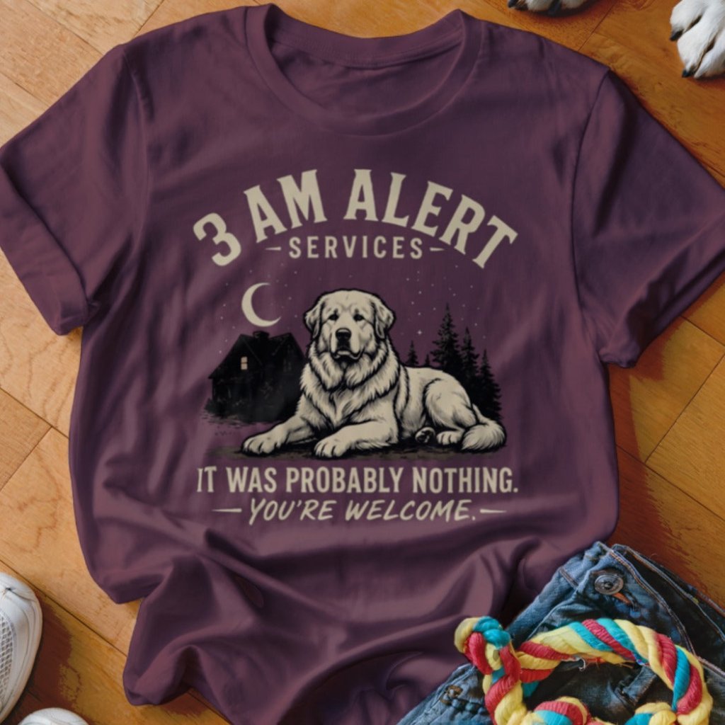 3 AM Alert Services Great Pyrenees Shirt - The Pawsitive Initiative