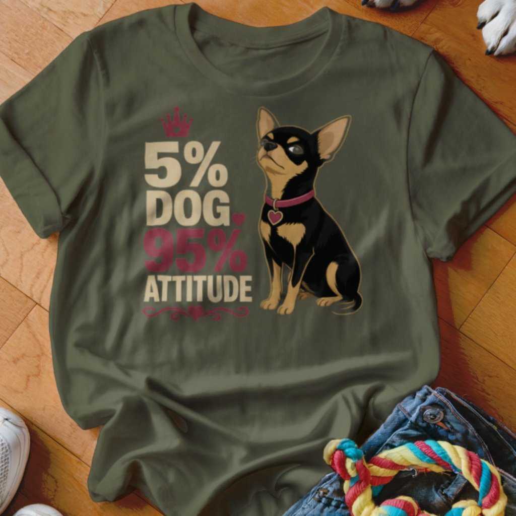 5% Dog, 95% Attitude Shirt - The Pawsitive Initiative