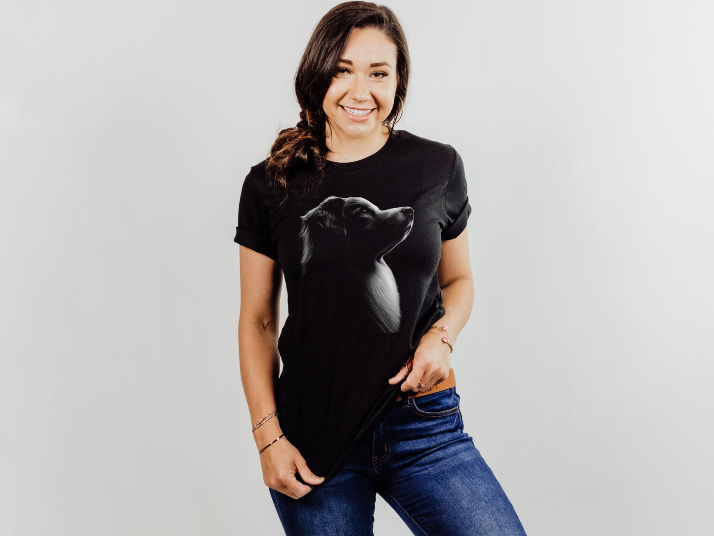 Australian Shepherd Silhouette Shirt - The Pawsitive Initiative