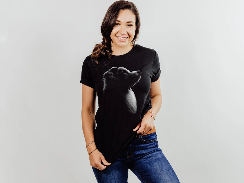 Australian Shepherd Silhouette Shirt - The Pawsitive Initiative