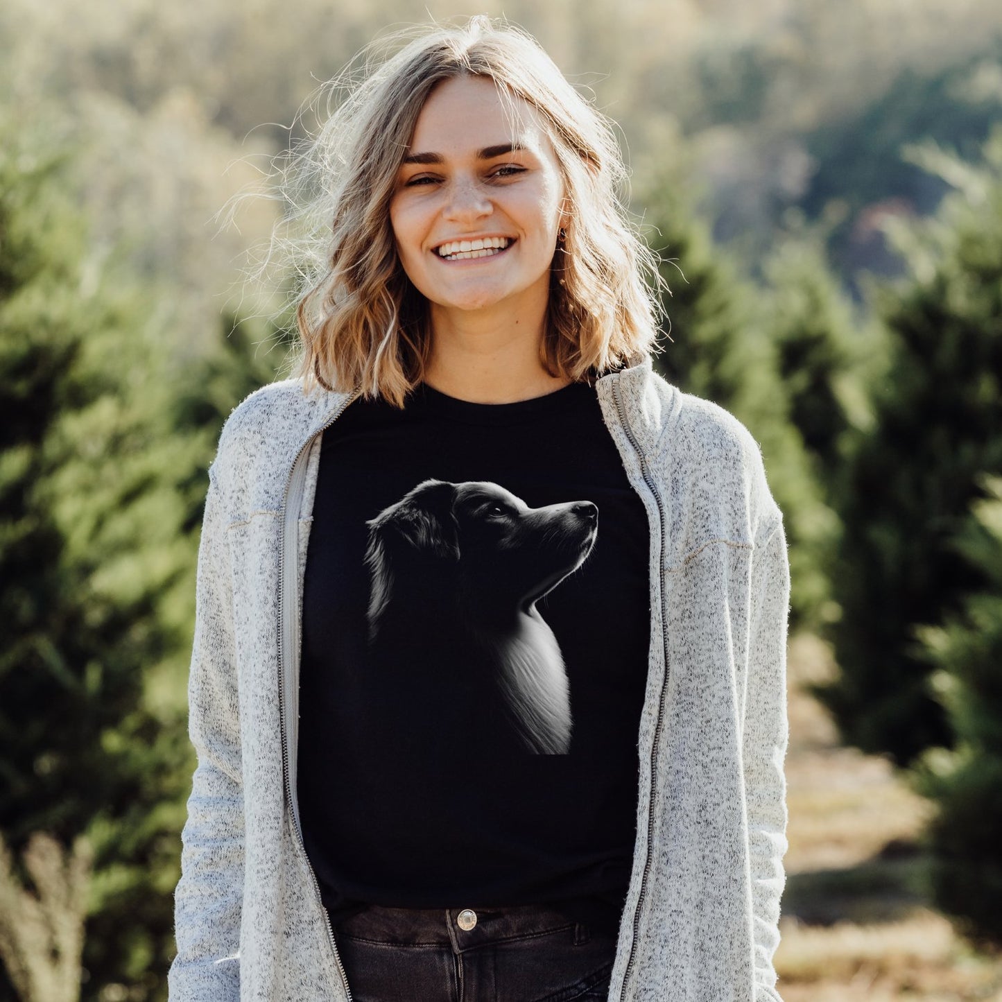 Australian Shepherd Silhouette Shirt - The Pawsitive Initiative