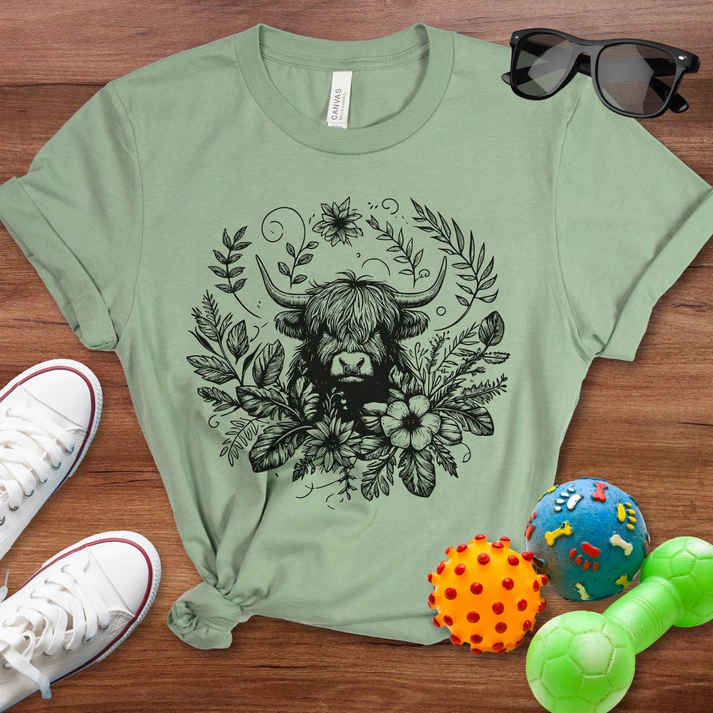 Bohemian Highland Cow Shirt - The Pawsitive Initiative