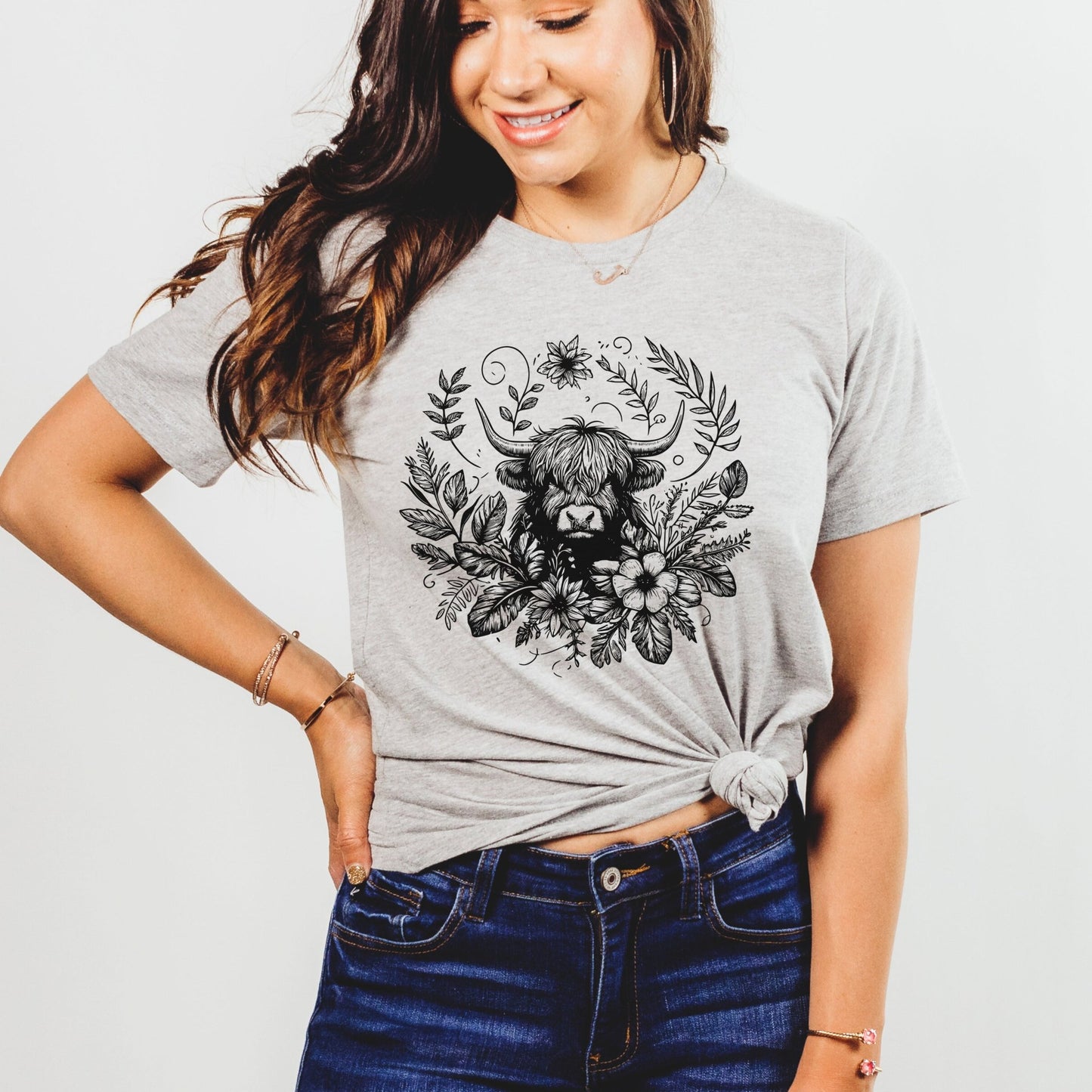 Bohemian Highland Cow Shirt - The Pawsitive Initiative
