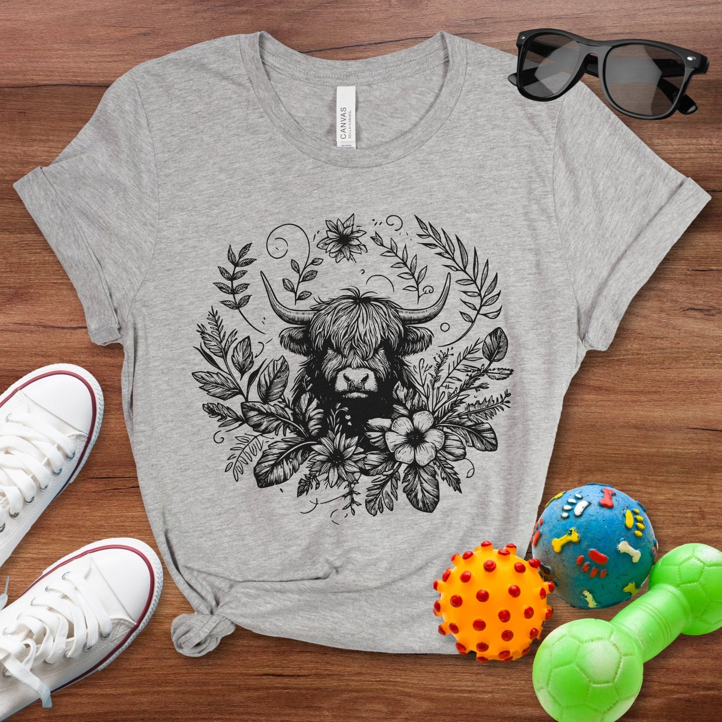 Bohemian Highland Cow Shirt - The Pawsitive Initiative