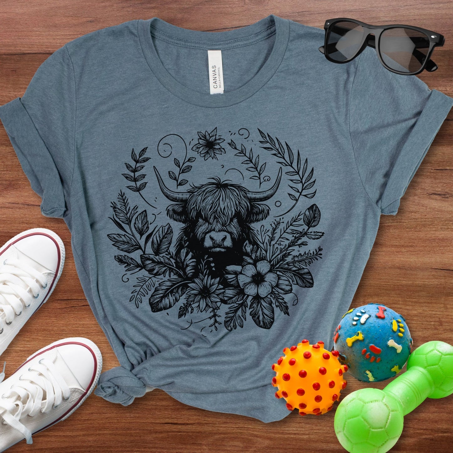 Bohemian Highland Cow Shirt - The Pawsitive Initiative
