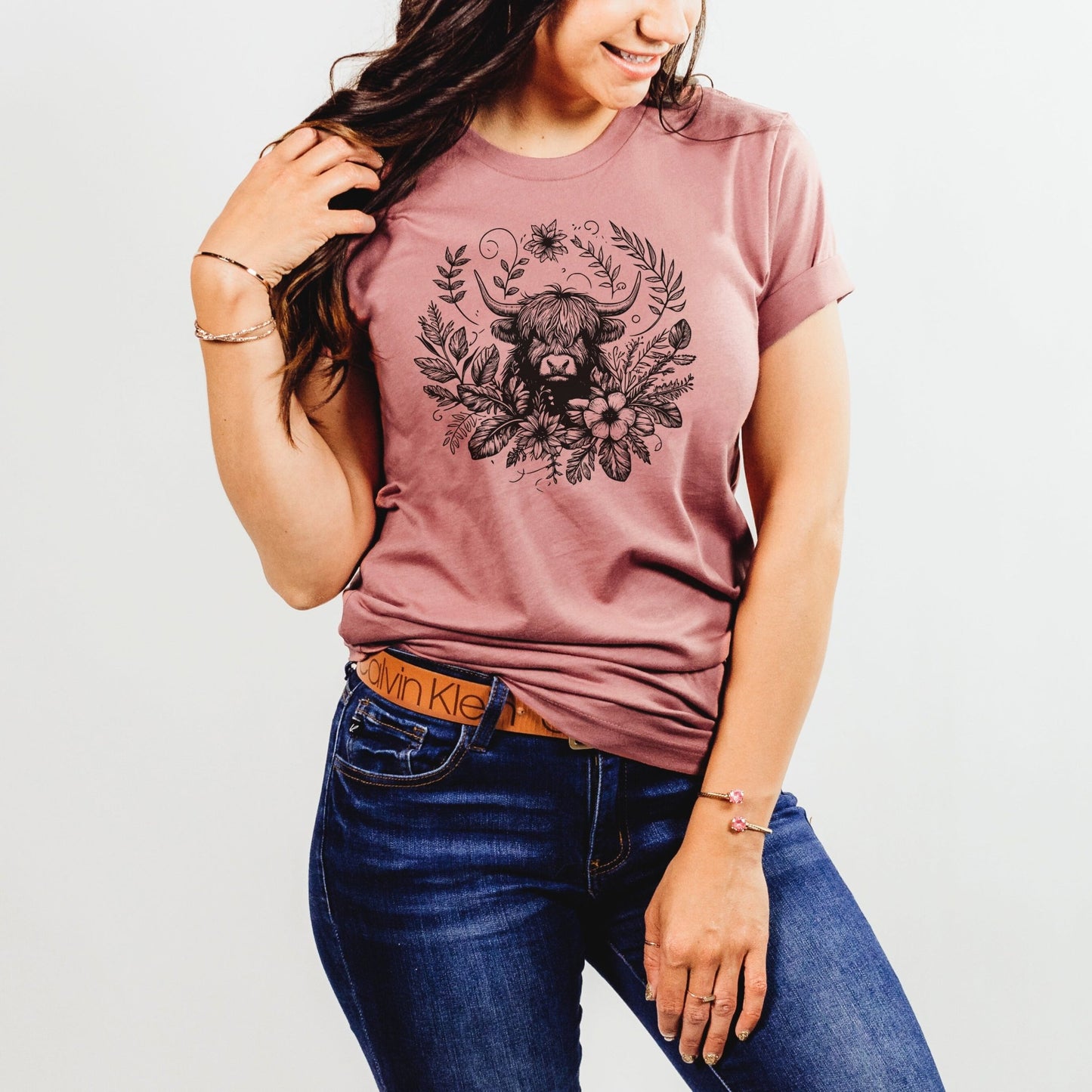 Bohemian Highland Cow Shirt - The Pawsitive Initiative