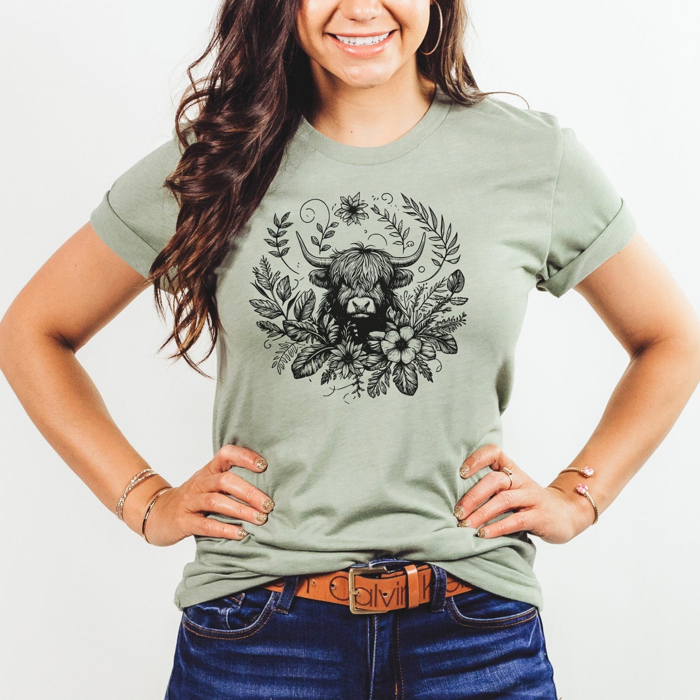 Bohemian Highland Cow Shirt - The Pawsitive Initiative