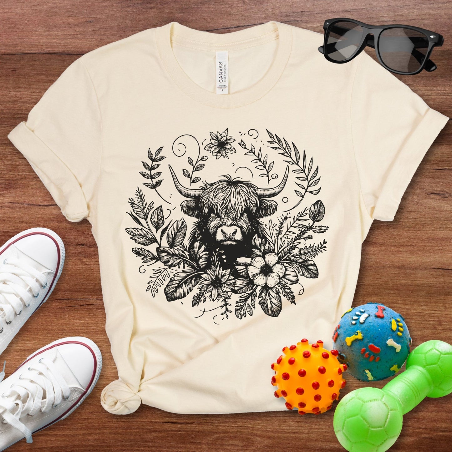 Bohemian Highland Cow Shirt - The Pawsitive Initiative