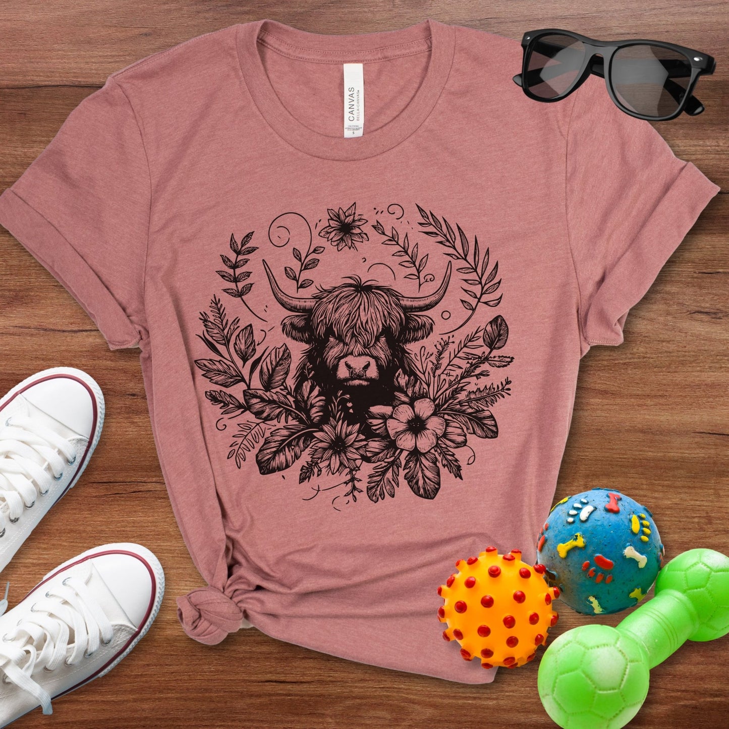 Bohemian Highland Cow Shirt - The Pawsitive Initiative
