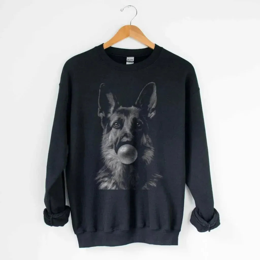 Bubblegum Shepherd Silhouette Sweatshirt - The Pawsitive Initiative