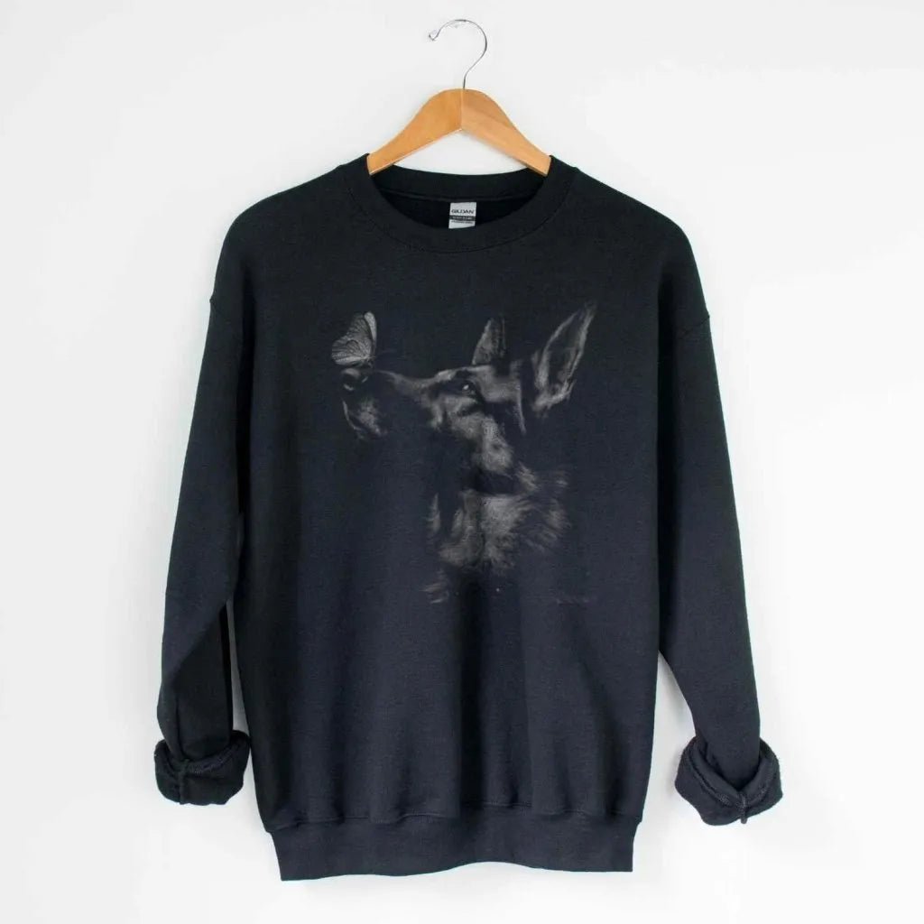 Butterfly Shepherd Silhouette Sweatshirt - The Pawsitive Initiative