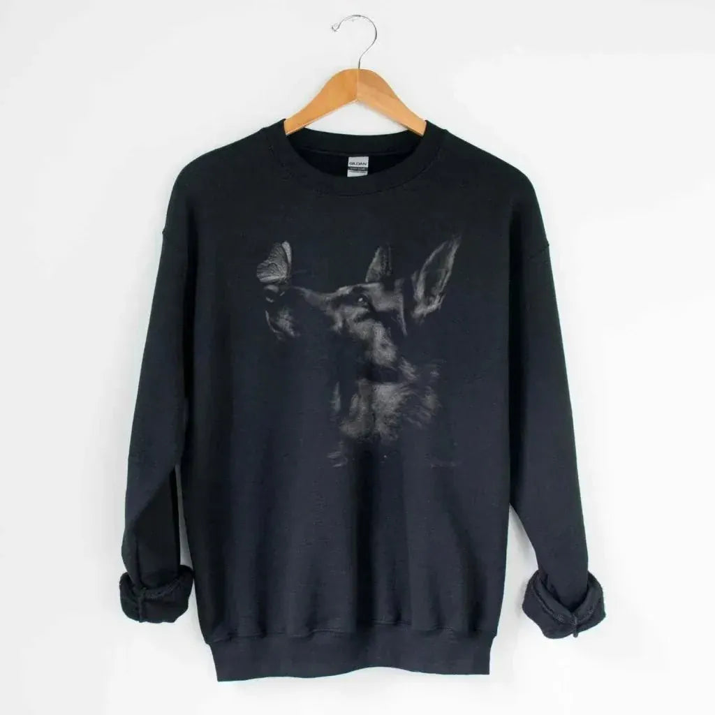 Butterfly Shepherd Silhouette Sweatshirt - The Pawsitive Initiative