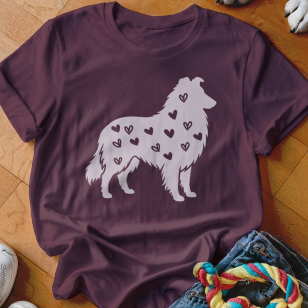 Collie Hearts Shirt - The Pawsitive Initiative