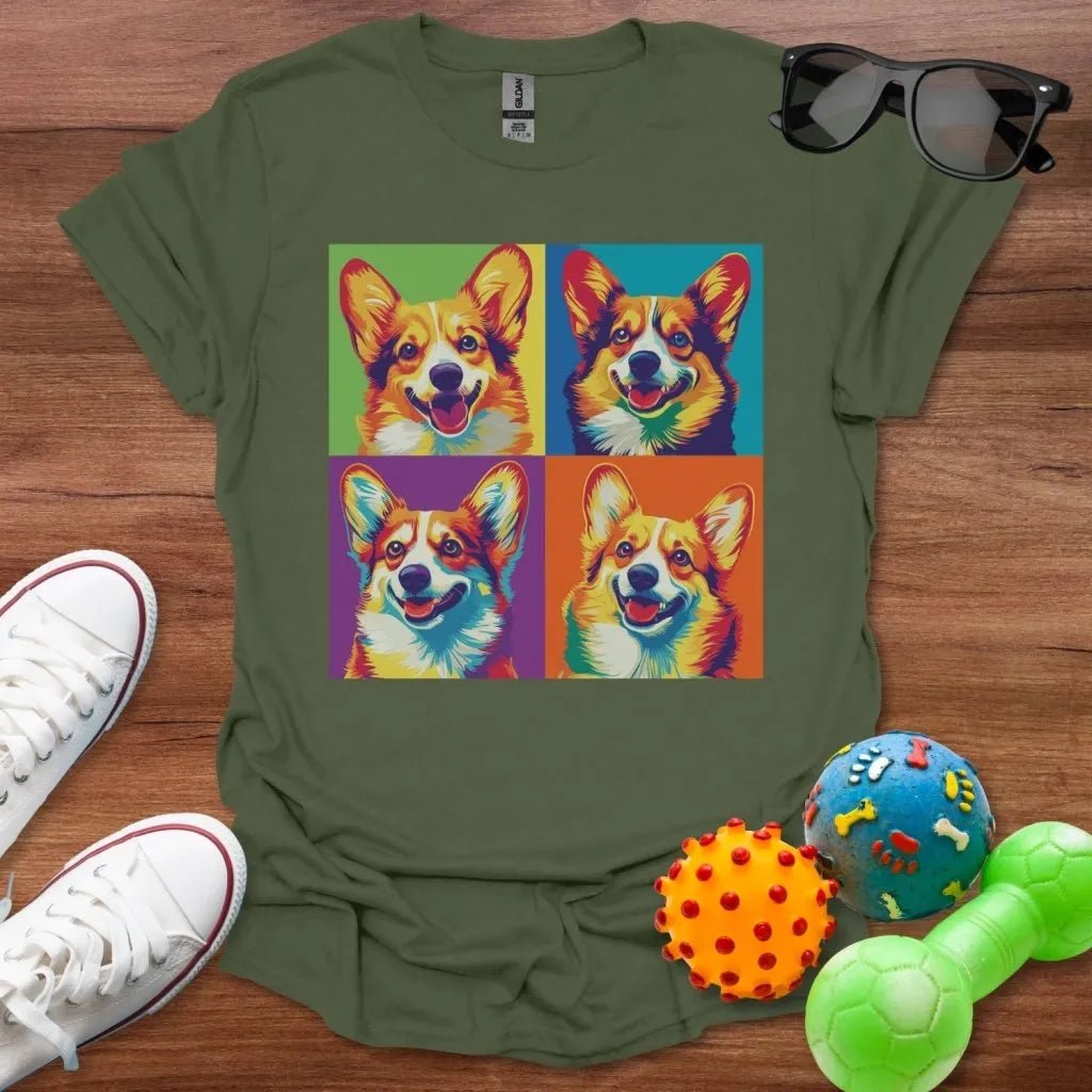 Corgi Pop Art Shirt - The Pawsitive Initiative