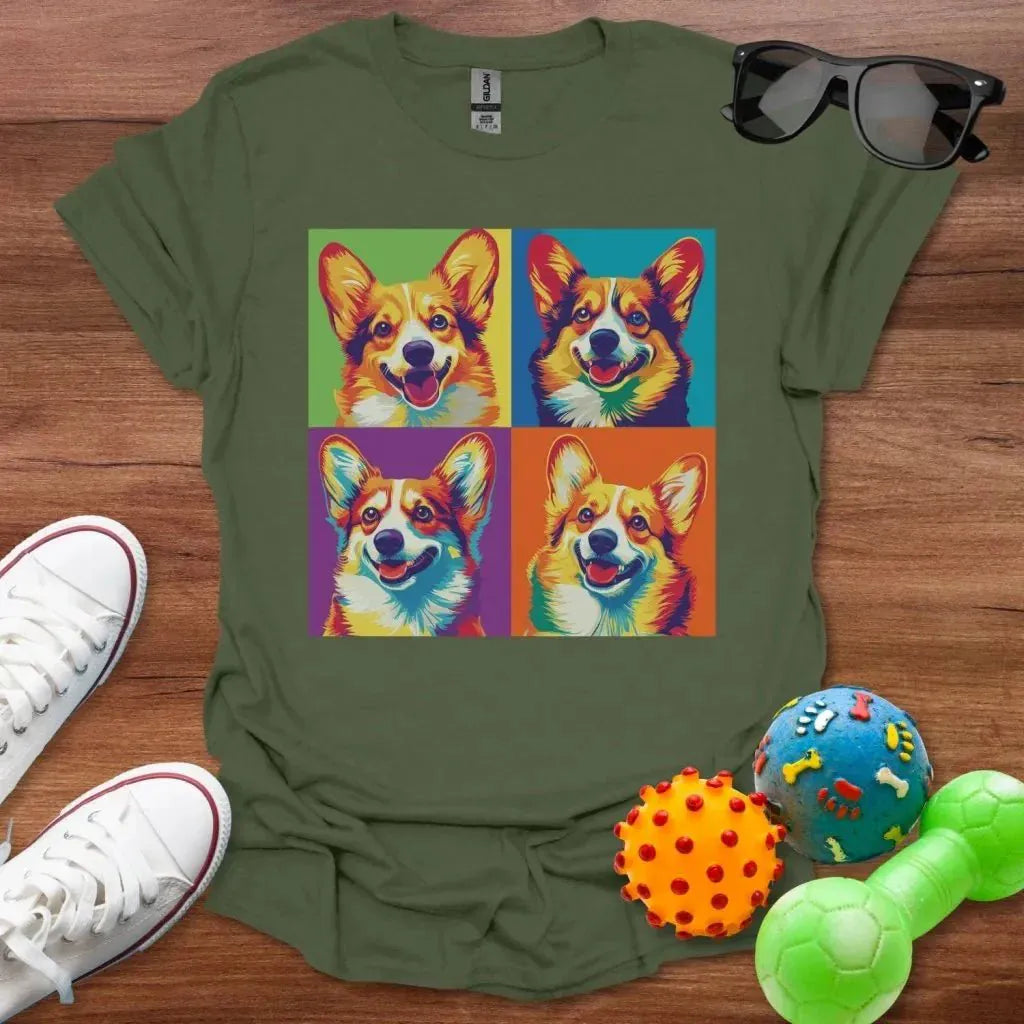 Corgi Pop Art Shirt - The Pawsitive Initiative