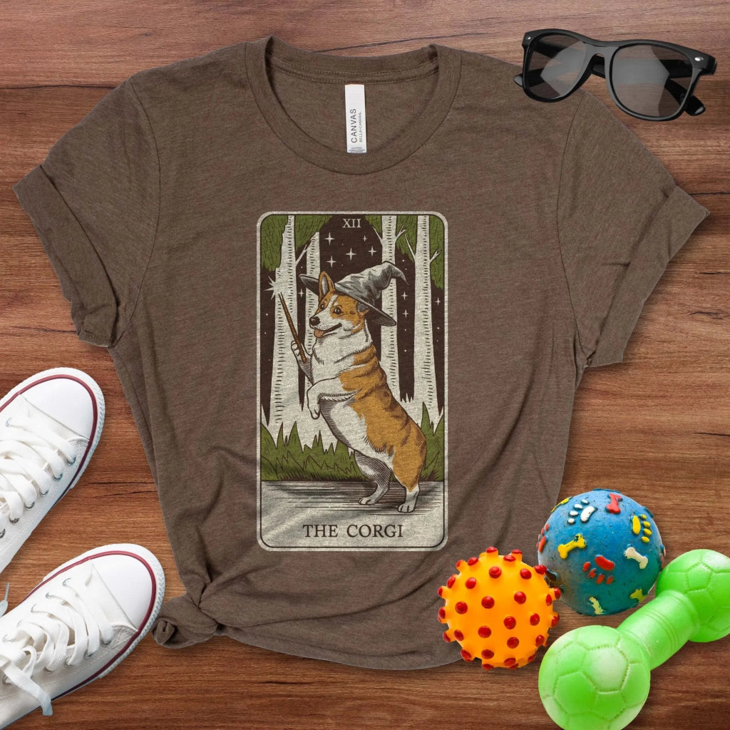 Corgi Tarot Card Shirt - The Pawsitive Initiative