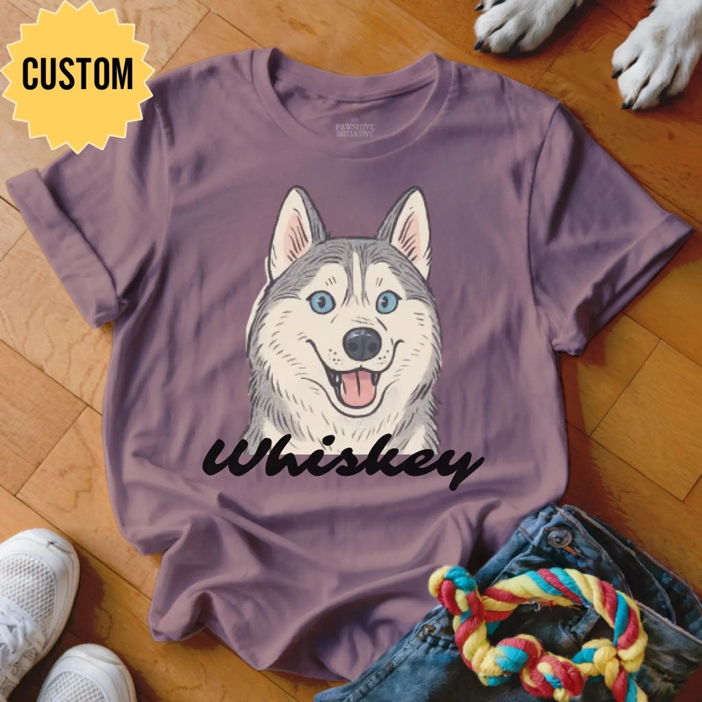 Custom Dog Illustration Shirt - The Pawsitive Initiative