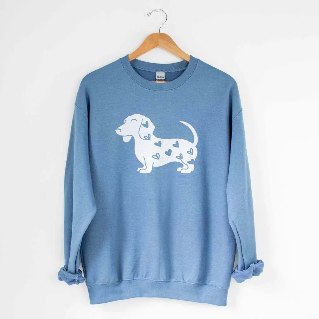 Dachshund Heart Sweatshirt - The Pawsitive Initiative