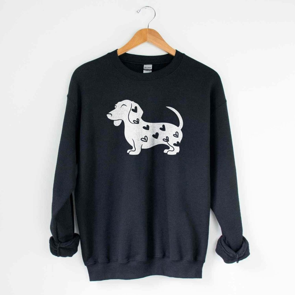 Dachshund Heart Sweatshirt - The Pawsitive Initiative