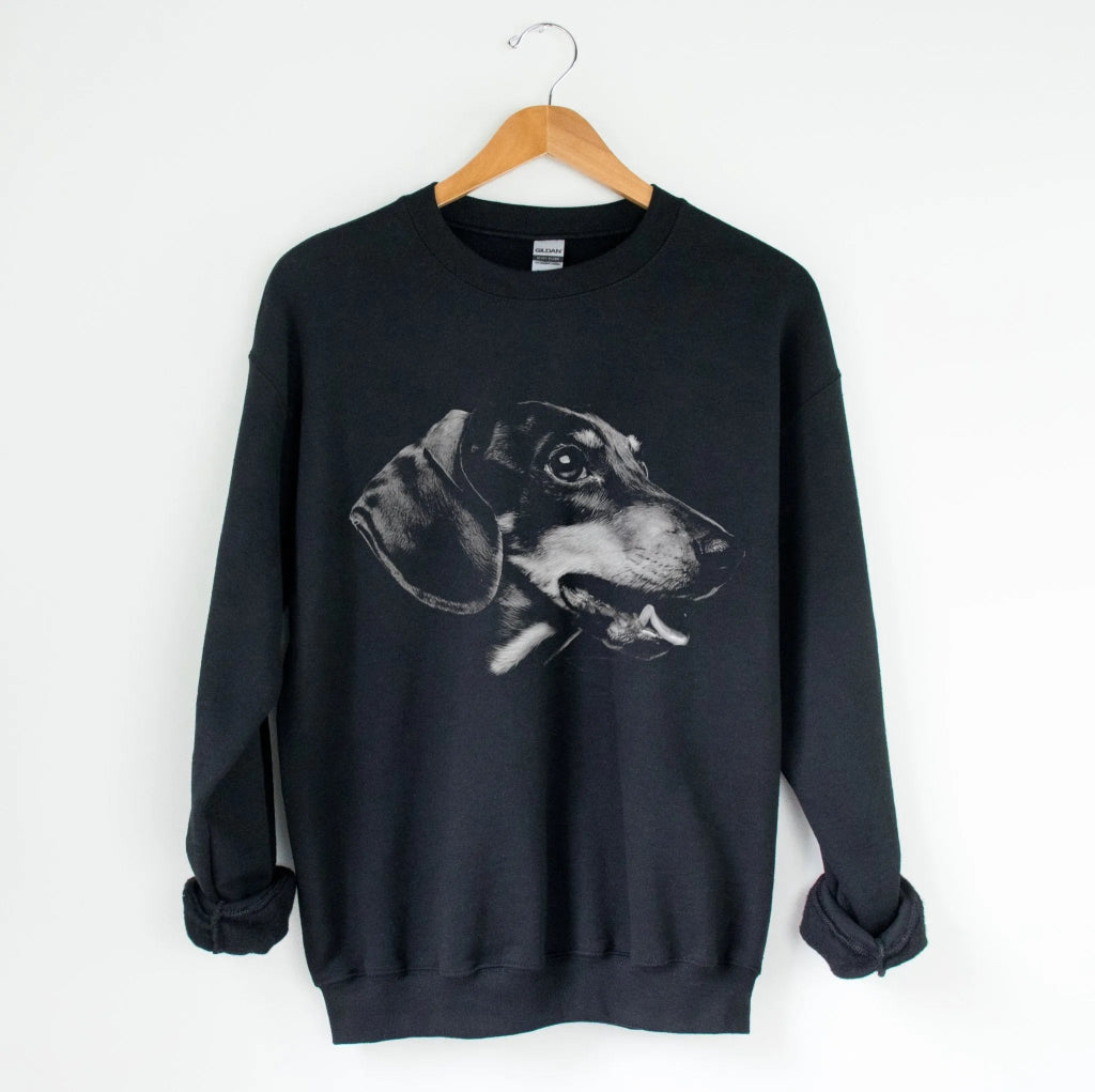 Dachshund Silhouette Sweatshirt - The Pawsitive Initiative