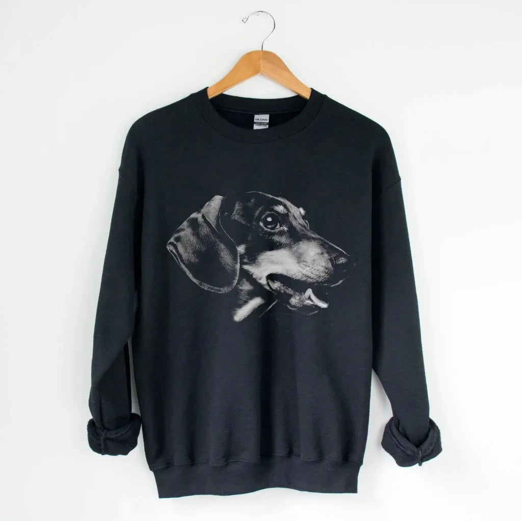 Dachshund Silhouette Sweatshirt - The Pawsitive Initiative