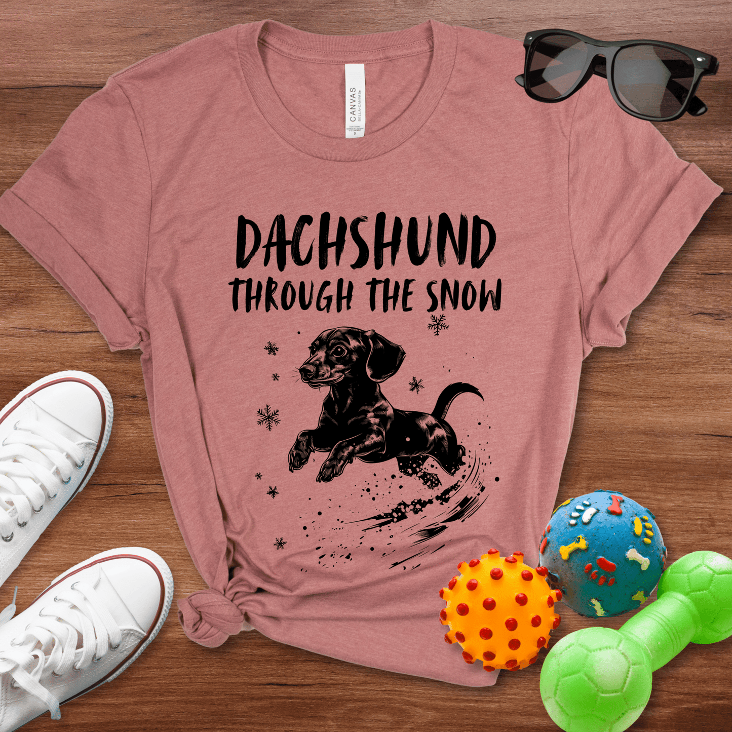 Dachshund Through The Snow Shirt - The Pawsitive Initiative