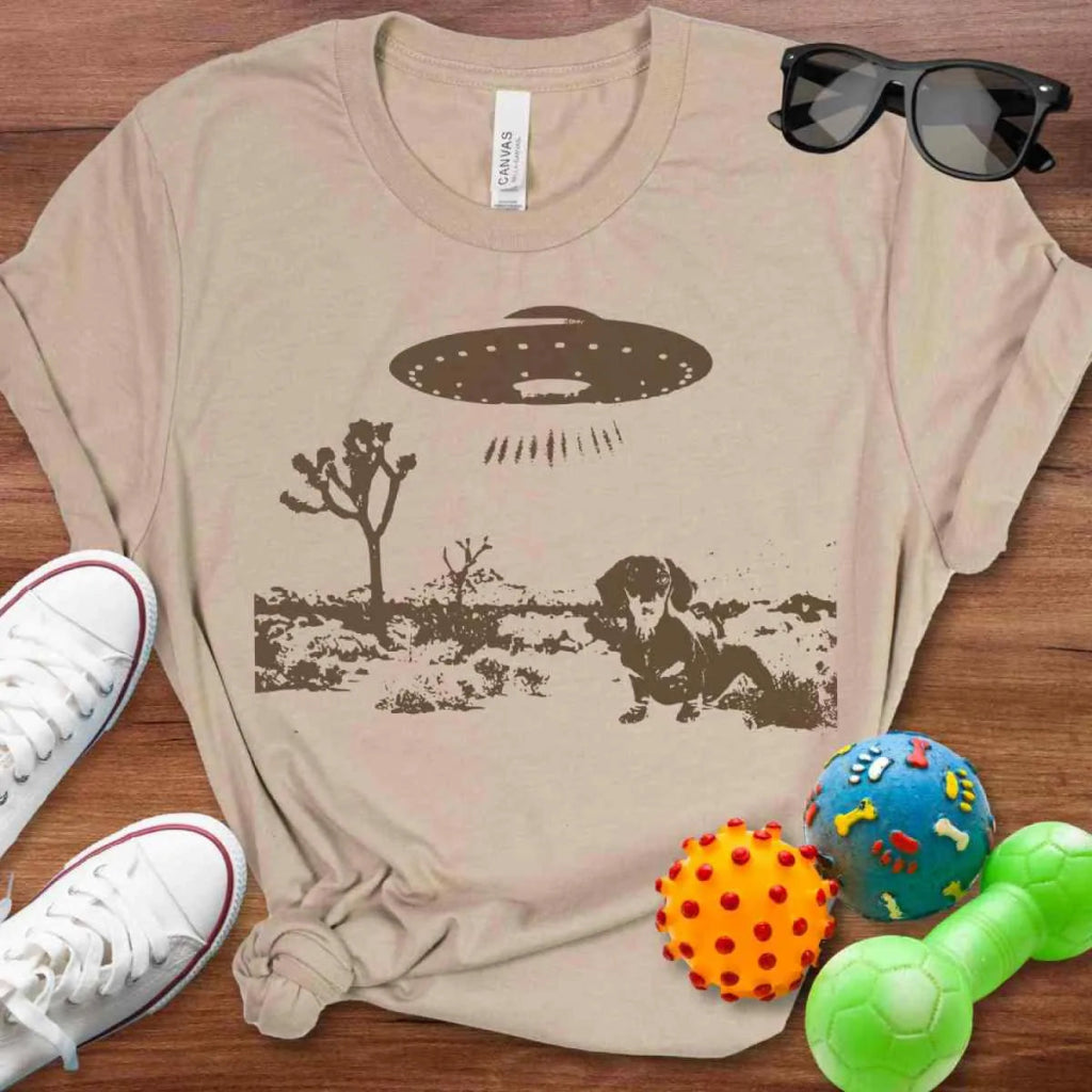Dachshund UFO Shirt - The Pawsitive Initiative