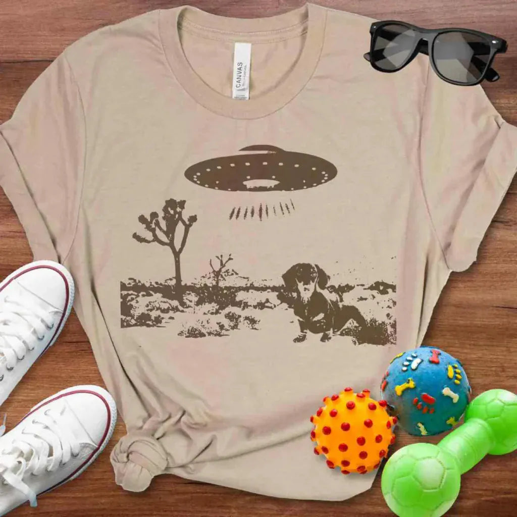 Dachshund UFO Shirt - The Pawsitive Initiative