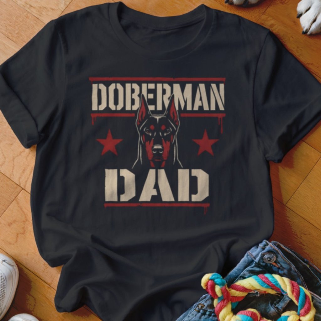 Doberman Dad Shirt - The Pawsitive Initiative