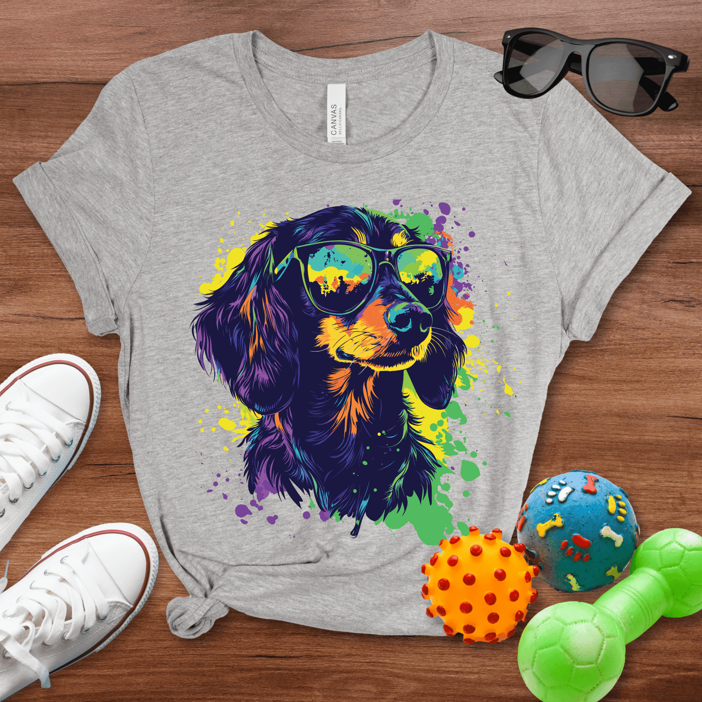 Doxie Color Splash Shirt - The Pawsitive Initiative