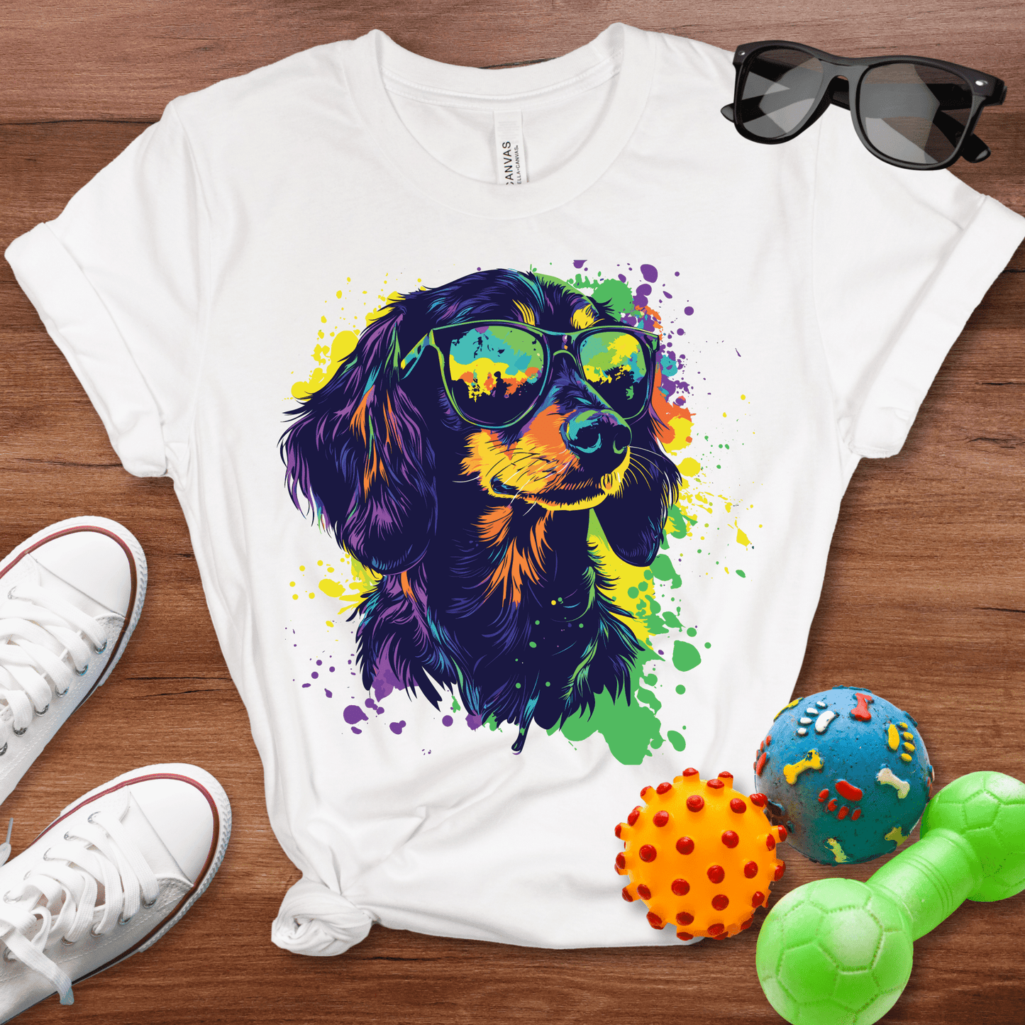 Doxie Color Splash Shirt - The Pawsitive Initiative