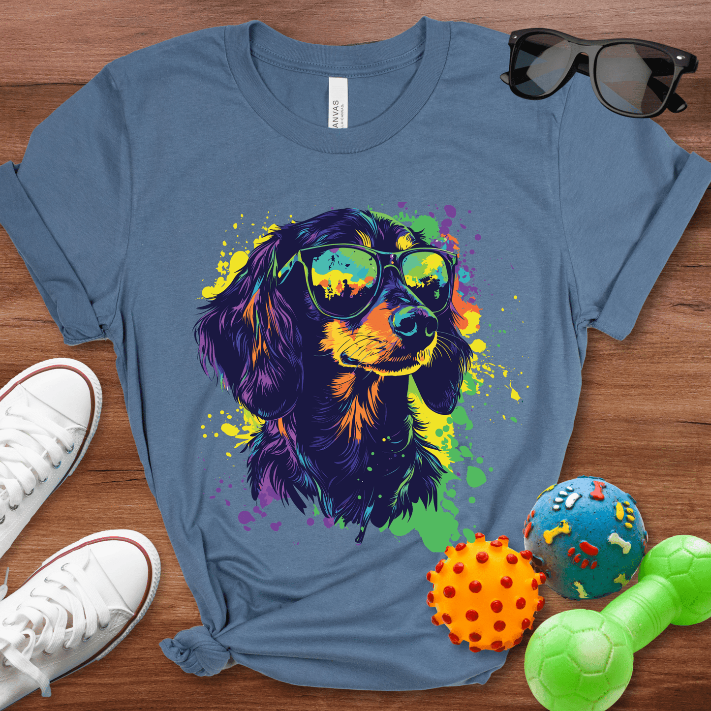 Doxie Color Splash Shirt - The Pawsitive Initiative