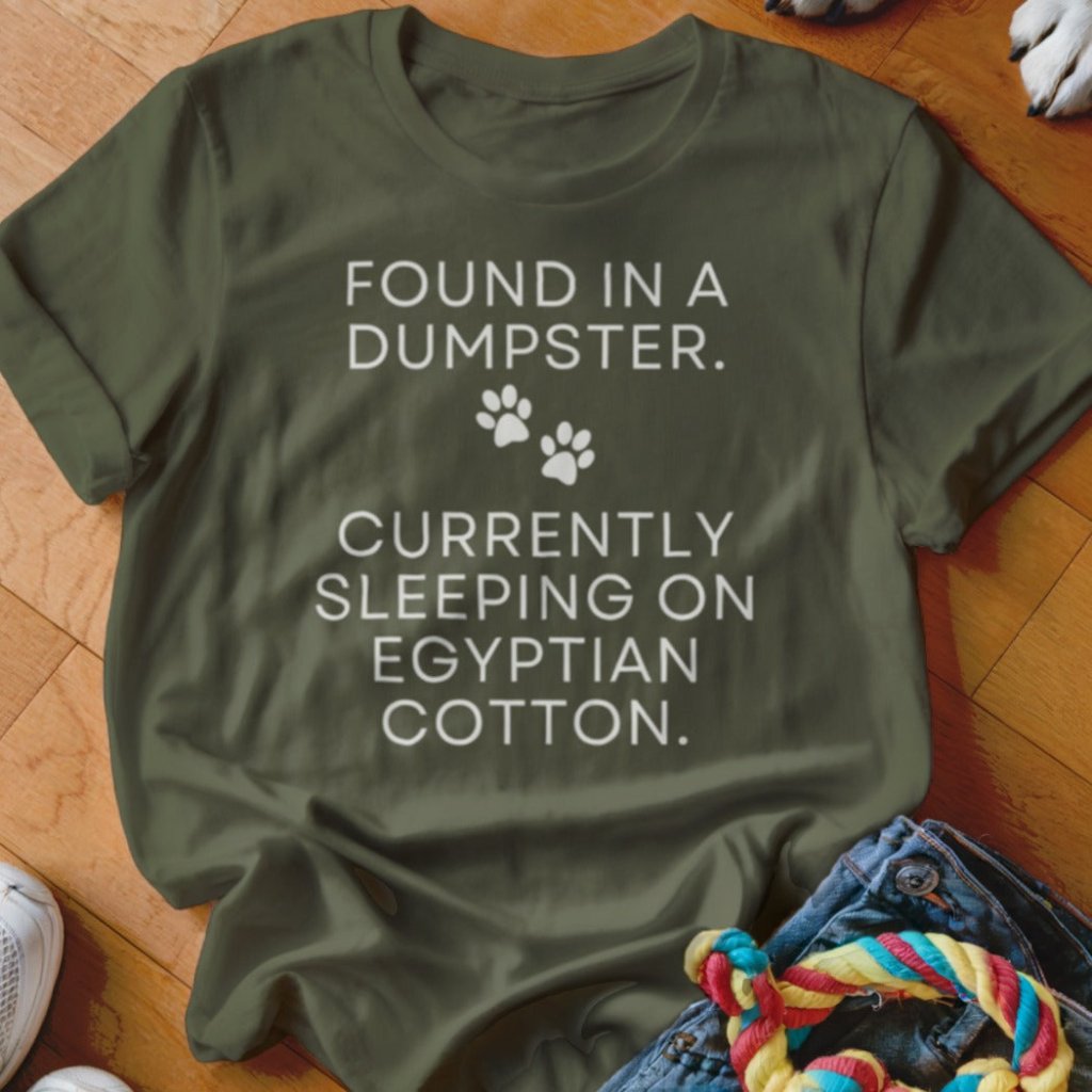 Dumpster to Egyptian Cotton Shirt - The Pawsitive Initiative