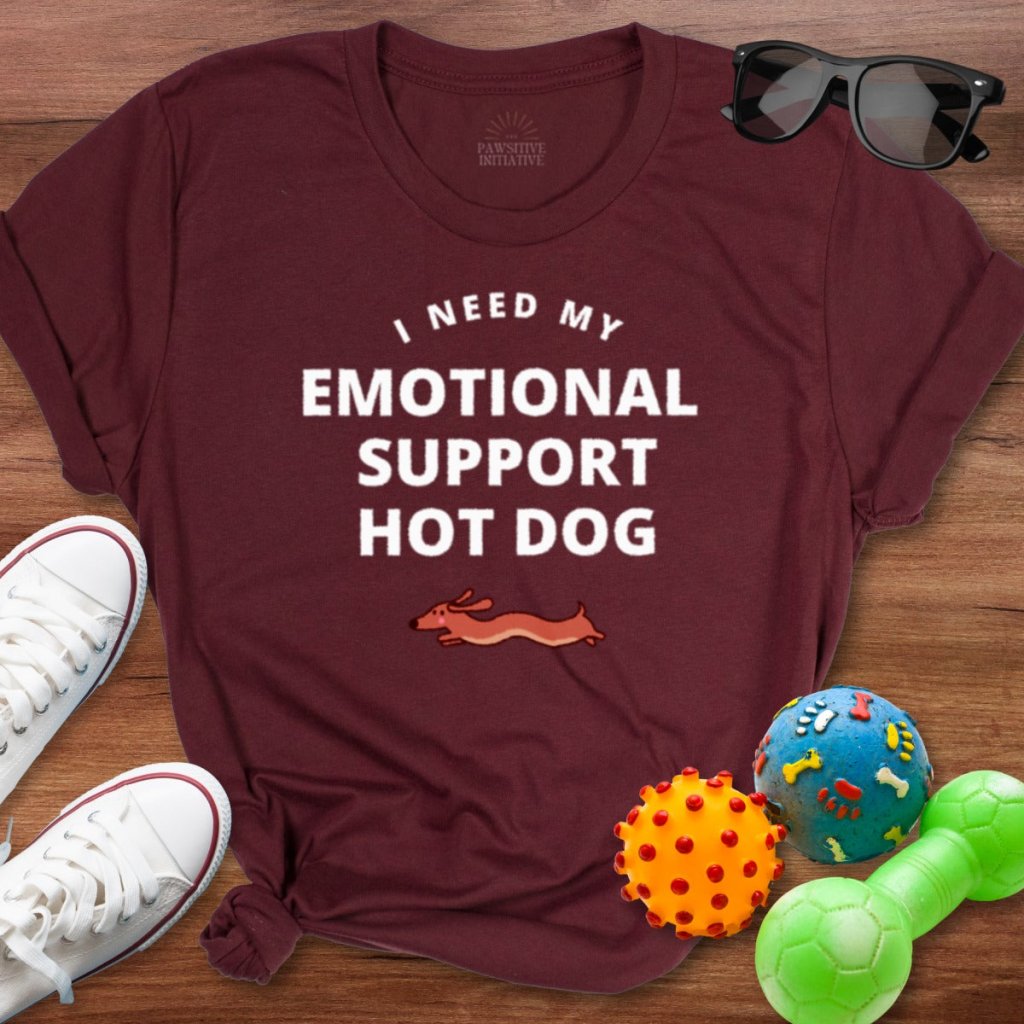 Emotional Support Hot Dog Shirt - The Pawsitive Initiative