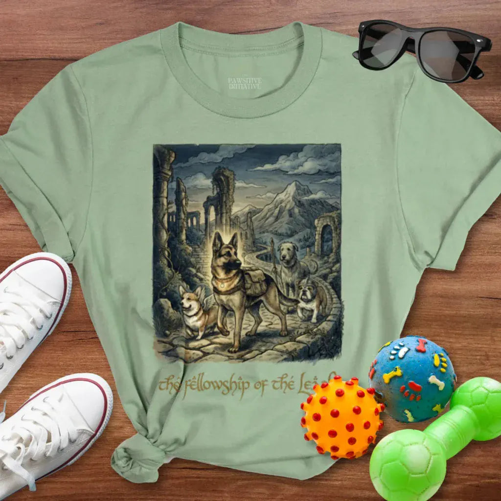 Fellowship of the Leash GSD Shirt - The Pawsitive Initiative