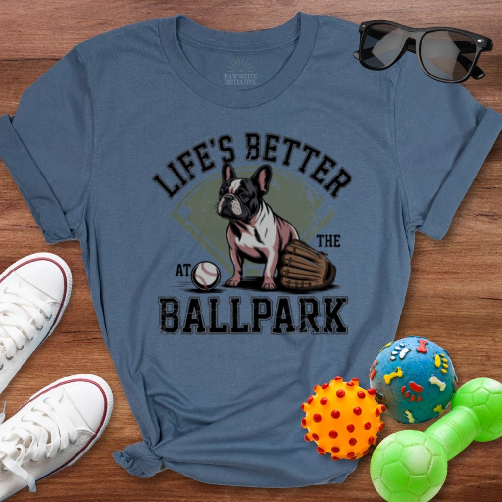 Frenchie Ballpark Shirt - The Pawsitive Initiative