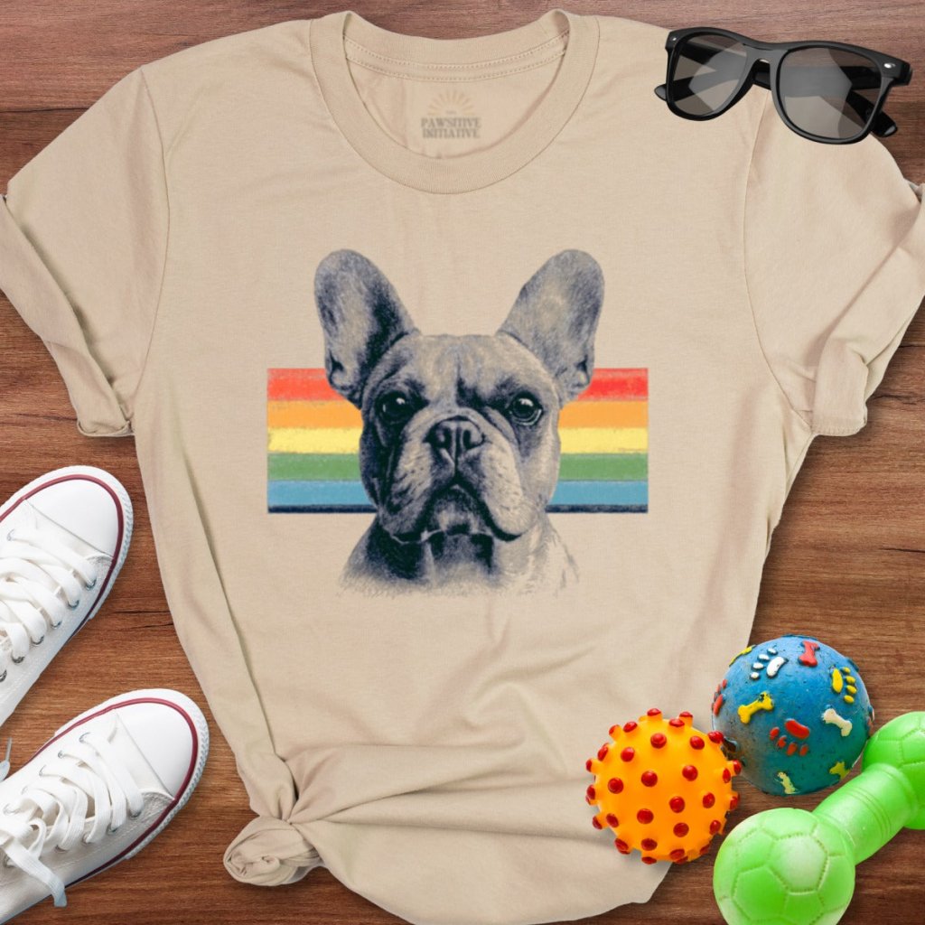 Frenchie Rainbow Shirt - The Pawsitive Initiative