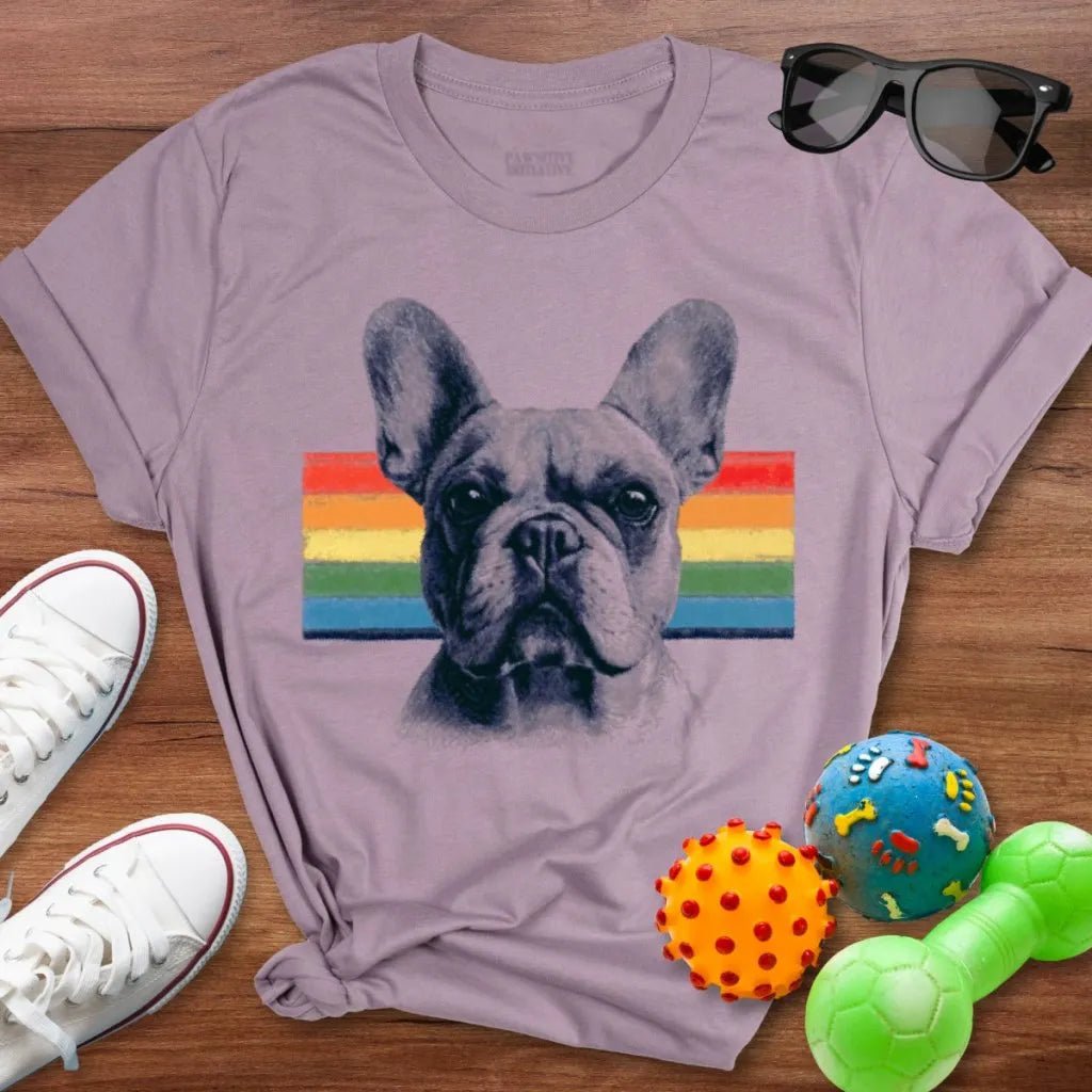 Frenchie Rainbow Shirt - The Pawsitive Initiative