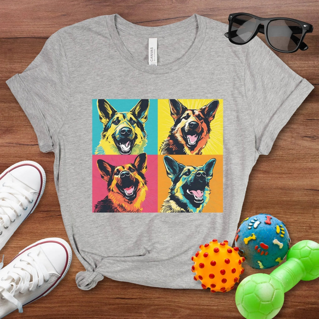 German Shepherd Pop Art Shirt - The Pawsitive Initiative