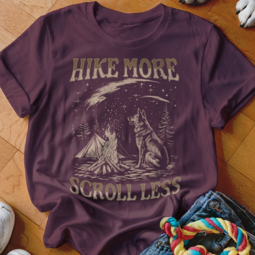 Hike More Scroll Less Shirt - The Pawsitive Initiative