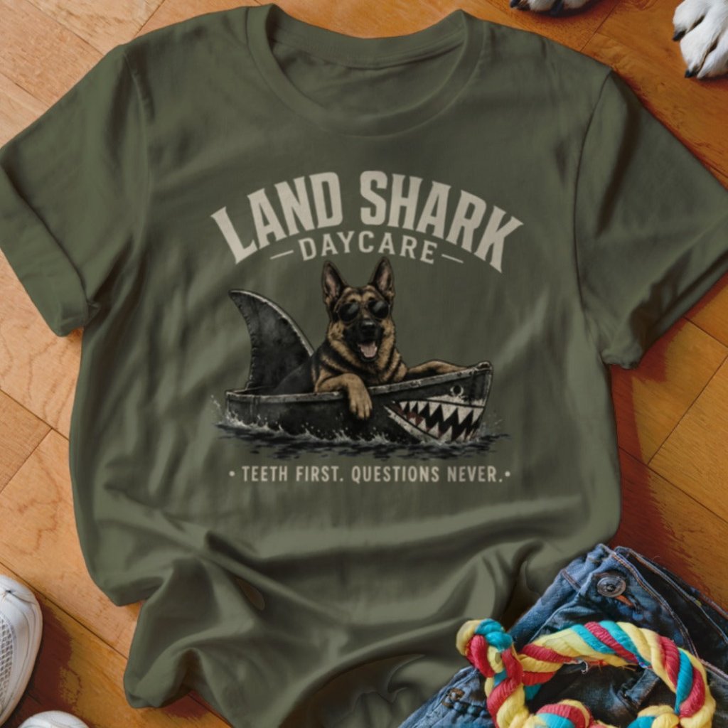 Land Shark Daycare Shirt - The Pawsitive Initiative
