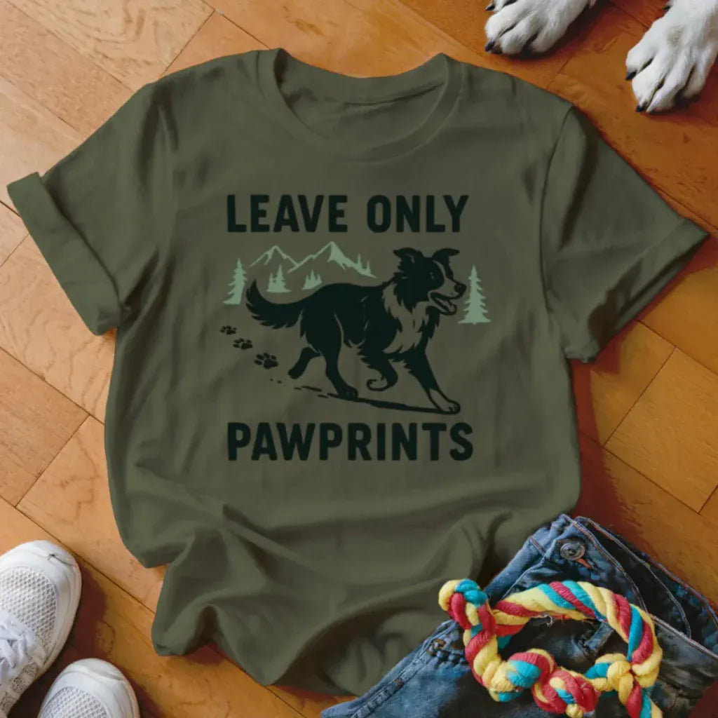 Leave Only Pawprints Shirt - The Pawsitive Initiative
