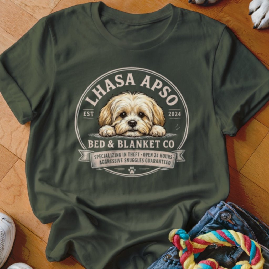 Lhasa Apso Bed & Blanket Co Shirt - The Pawsitive Initiative