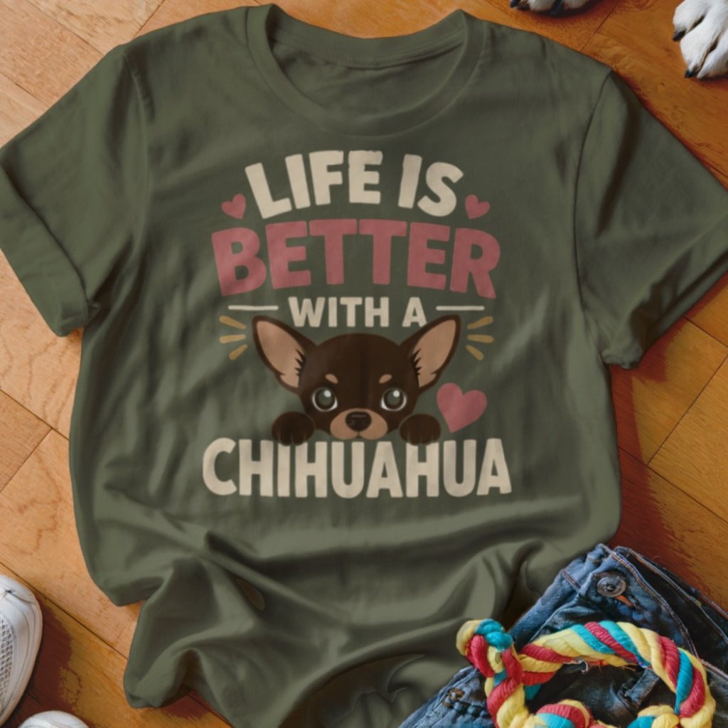 Life is Better With A Chihuahua Shirt - The Pawsitive Initiative