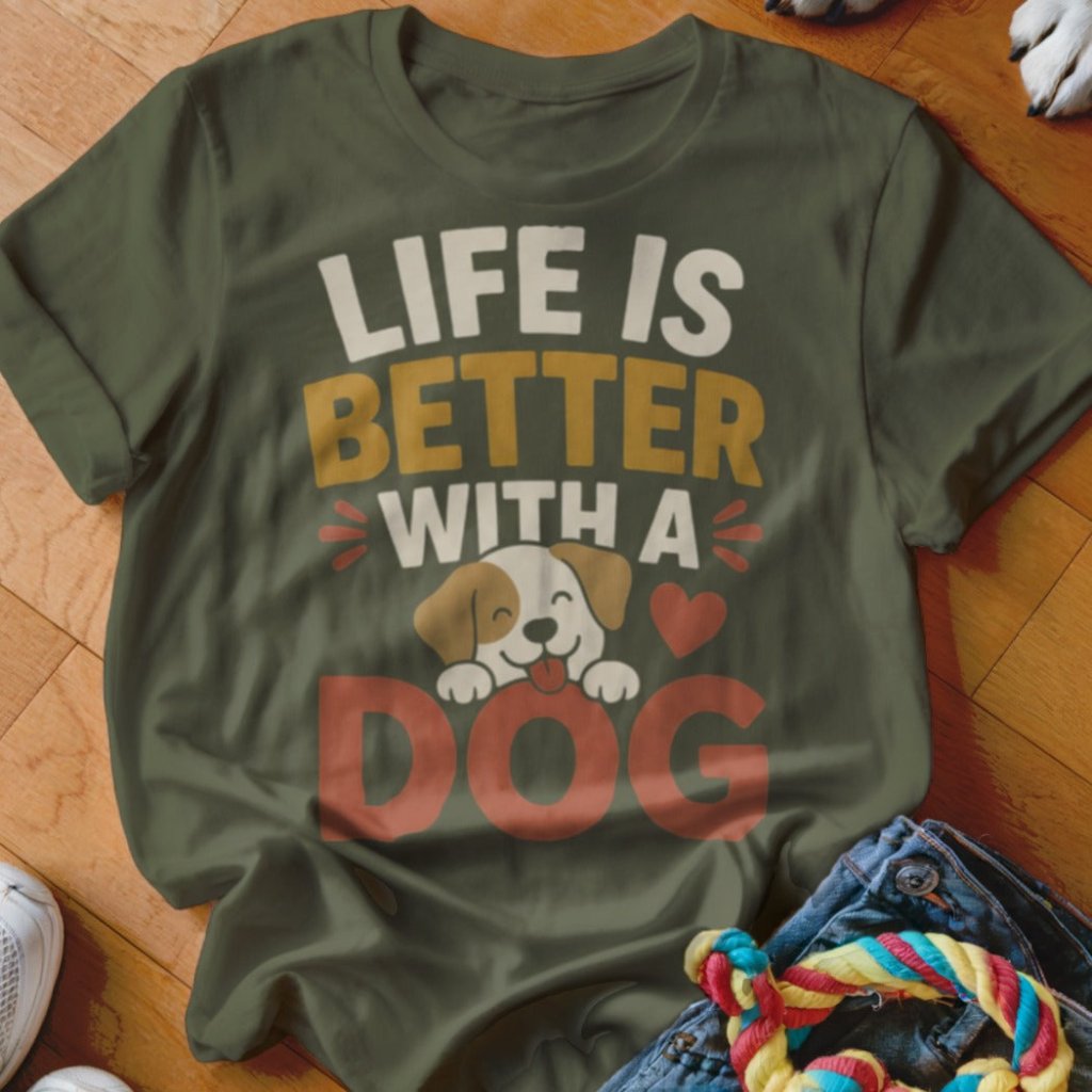 Life is Better With a Dog Shirt - The Pawsitive Initiative