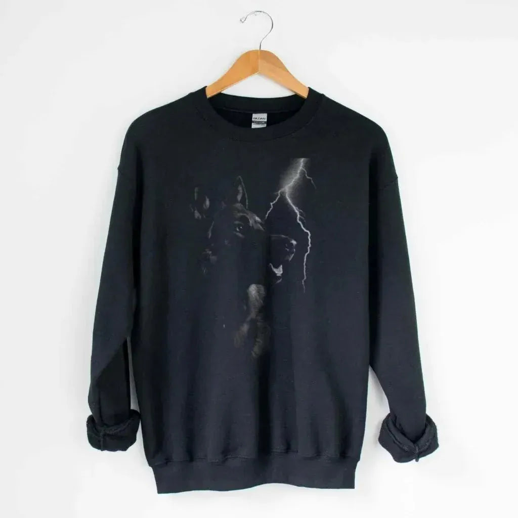 Lightning Shepherd Silhouette Sweatshirt - The Pawsitive Initiative