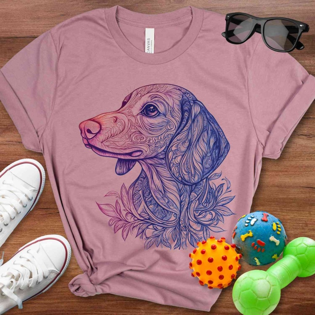 Mandala Doxie Shirt - The Pawsitive Initiative