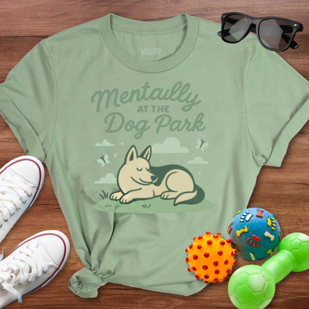Mentally at the Dog Park Shirt - The Pawsitive Initiative