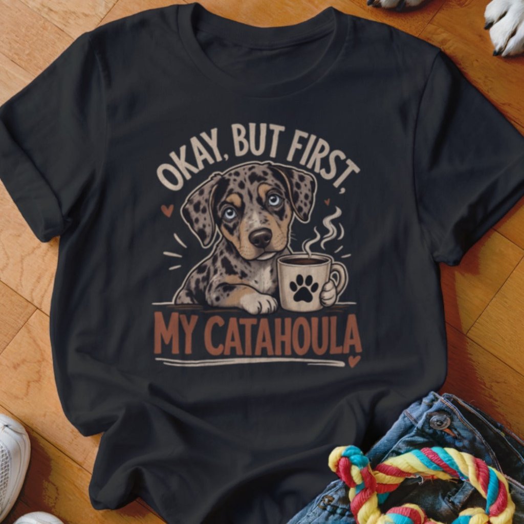 Okay But First My Catahoula Shirt - The Pawsitive Initiative